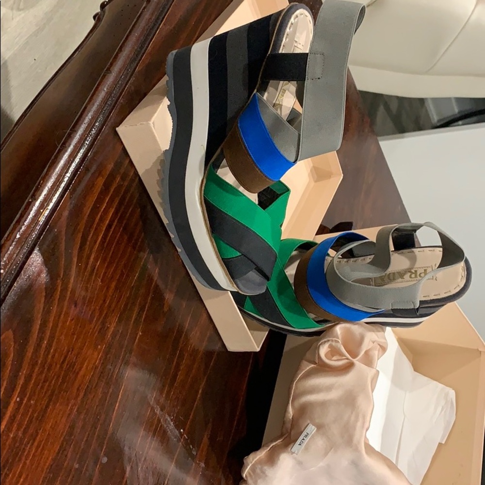 Prada platform sandals